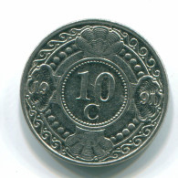 10 CENTS 1991 ANTILLAS NEERLANDESAS Nickel Colonial Moneda #S11342.E.A - Niederländische Antillen