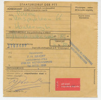 Frankering Bij Afrekening Adreskaart Weteringbrug 1979 -Expresse - Unclassified
