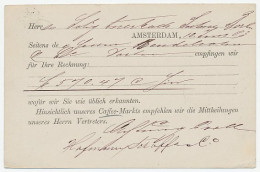 Briefkaart G. 25 Particulier Bedrukt Amsterdam 1883 - Entiers Postaux