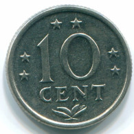 10 CENTS 1971 ANTILLES NÉERLANDAISES Nickel Colonial Pièce #S13418.F.A - Niederländische Antillen