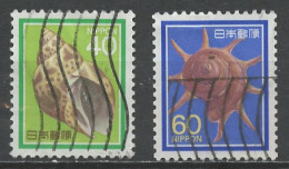 Japon - Japan 1988 Y&T N°1676 à 1677 - Michel N°1776A à 1777A (o) - Coquillages - Oblitérés