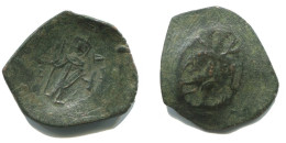 BYZANTINE IMPERIO Aspron Trache Auténtico Antiguo Moneda 1,7g/22mm #AC033.9.E.A - Byzantinische Münzen