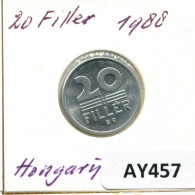 20 FILLER 1988 HUNGARY Coin #AY457.U.A - Hungría