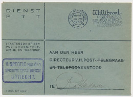 Dienst PTTT - Inspectie Van Den Spoorwegdienst Utrecht 1939 - Ohne Zuordnung