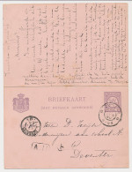 Briefkaart G. Zwolle - Deventer 1896 V.v. - Postwaardestukken