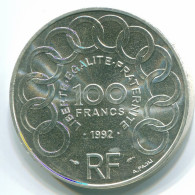 100 FRANCS 1992 FRANCE Coin JEAN MONNET Silver UNC #FR1042.37.U.A - 100 Francs