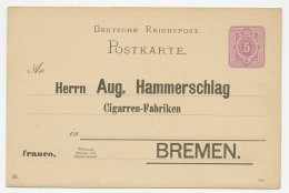 Postal Stationery Germany - Privately Printed Order Card - Cigar - Tobacco - Tabak