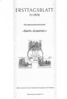 Fiche 1e Jour 15 X 21 Cm ALLEMAGNE BERLIN N° 544 A 546 Y & T - 1st Day – FDC (sheets)
