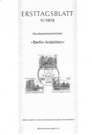 Fiche 1e Jour 15 X 21 Cm ALLEMAGNE BERLIN N° 544 A 546 Y & T - 1er Día – FDC (hojas)