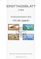 Fiche 1e Jour 15 X 21 Cm ALLEMAGNE BERLIN N° 552 A 555 Y & T - 1er Día – FDC (hojas)