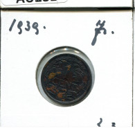 1 CENT 1939 NETHERLANDS Coin #AU282.U.A - 1 Cent