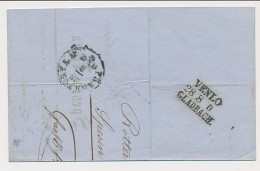 Rotterdam - Treinstempel Venlo - Gladbach - Duitsland 1870 - Brieven En Documenten
