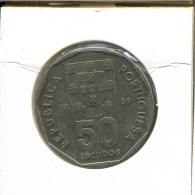 50 ESCUDOS 1989 PORTUGAL Münze #AT425.D.A - Portugal