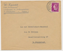 Firma Envelop St. Philipsland 1947 - Hotel De Druiventros  - Unclassified