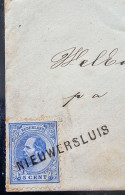 Langstempel Nieuwersluis Op Zegel/brief - Cartas & Documentos