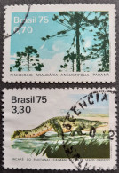 Bresil Brasil Brazil 1975 Animal Crocodile Arbre Tree Yvert 1151 1153 O Used - Gebruikt