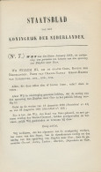 Staatsblad 1863 : Spoorlijn Zutphen - Goor - Documents Historiques