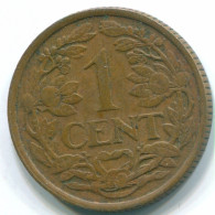 1 CENT 1959 ANTILLAS NEERLANDESAS Bronze Fish Colonial Moneda #S11046.E.A - Antilles Néerlandaises