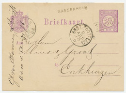 Trein Kleinrondstempel : Amsterdam - Rotterdam D 1878 - Storia Postale