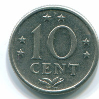 10 CENTS 1974 NETHERLANDS ANTILLES Nickel Colonial Coin #S13520.U.A - Antilles Néerlandaises
