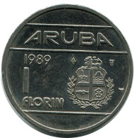 1 FLORIN 1989 ARUBA Pièce #AZ170.F.A - Aruba