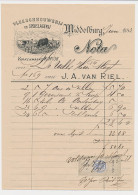Nota Middelburg 1883 - Vleeschhouwerij - Spekslagerij - Paesi Bassi