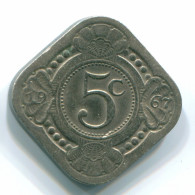 5 CENTS 1967 ANTILLES NÉERLANDAISES Nickel Colonial Pièce #S12478.F.A - Antilles Néerlandaises