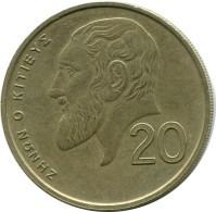 20 CENTS 1993 CYPRUS Coin #AP293.U.A - Zypern