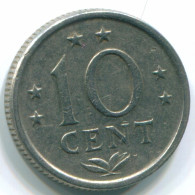 10 CENTS 1971 NETHERLANDS ANTILLES Nickel Colonial Coin #S13456.U.A - Antilles Néerlandaises