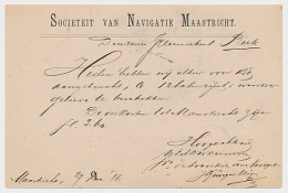 Briefkaart G. 23 Particulier Bedrukt Maastricht 1886 - Postwaardestukken