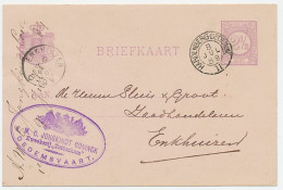 Trein Kleinrondstempel : Hardenberg - Dedemsvaart II 1889 - Storia Postale