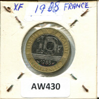 10 FRANCS 1988 FRANKREICH FRANCE Französisch Münze BIMETALLIC #AW430.D.A - 10 Francs