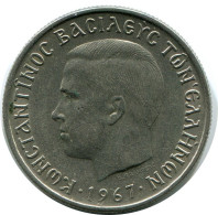 1 DRACHMA 1967 GREECE Coin Constantine II #AH722.U.A - Grecia