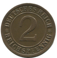 2 REICHSPFENNIG 1924 J ALLEMAGNE Pièce GERMANY #AD488.9.F.A - 2 Renten- & 2 Reichspfennig