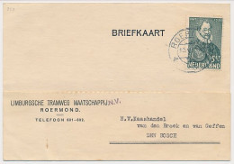 Firma Kaart Limburgsche Tramweg Maatschappij Roermond 1933 - Sin Clasificación