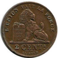2 CENTIMES 1902 Französisch Text BELGIEN BELGIUM Münze #BA431.D.A - 2 Cent