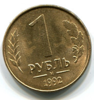1 RUBLE 1992 RUSIA RUSSIA UNC Moneda #W11468.E.A - Rusland