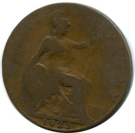 HALF PENNY 1923 UK GROßBRITANNIEN GREAT BRITAIN Münze #AZ594.D.A - C. 1/2 Penny