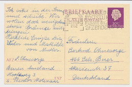 Briefkaart G. 327 ( Buren Ameland ) Leeuwarden - Duitsland 1962 - Postal Stationery