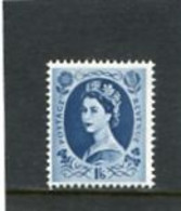 GREAT BRITAIN - 1960  1/6  2B  QE II  MULTIPLE CROWNS  MINT NH - Unused Stamps