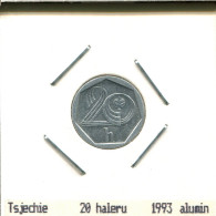 20 HALERU 1993 CZECHOSLOVAKIA Coin #AS549.U.A - Czechoslovakia