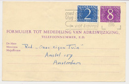 Verhuiskaart G. 32 Alkmaar - Amsterdam 1966 - Entiers Postaux