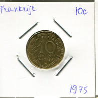 10 CENTIMES 1975 FRANKREICH FRANCE Französisch Münze #AM816.D.A - 10 Centimes