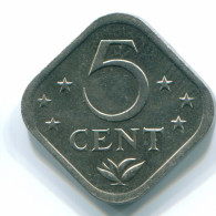 5 CENTS 1982 NIEDERLÄNDISCHE ANTILLEN Nickel Koloniale Münze #S12353.D.A - Nederlandse Antillen
