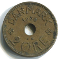 2 ORE 1936 DINAMARCA DENMARK Moneda #WW1011.E.A - Denemarken
