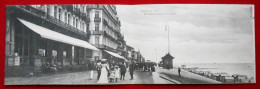 CPA Double - Panoramique. Heyst-sur-Mer. La Digue, La Plage Et Les Hôtels - Heist