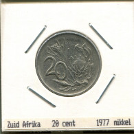 20 CENTS 1977 SUDAFRICA SOUTH AFRICA Moneda #AS281.E.A - Sud Africa