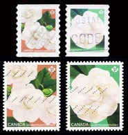 Canada (Scott No.3167-70 - Gardenia) (o) Self Adhesive Set Coil - Used Stamps