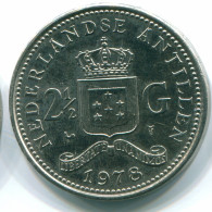 1 GULDEN 1978 ANTILLAS NEERLANDESAS Nickel Colonial Moneda #S12064.E.A - Niederländische Antillen