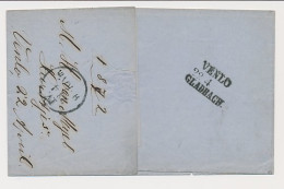 Venlo - Treinstempel Venlo - Gladbach - Duitsland 1870 - Brieven En Documenten